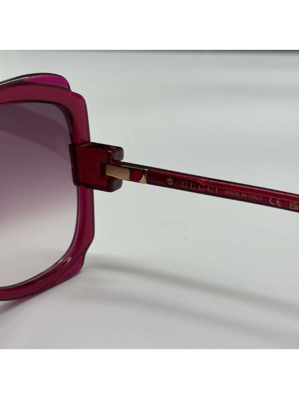 Gucci GG1431S 003 Pink Women Oversized Sunglasses Authentic NEW - Picture 9 of 10